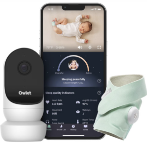 Best baby monitor tech for new parents: Owlet Dream Duo (Sock + Cam)